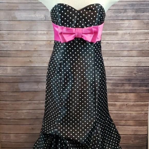 JESSICA McCLINTOCK for GUNNE SAX Polka Dot Dress size 7 - Picture 1 of 8